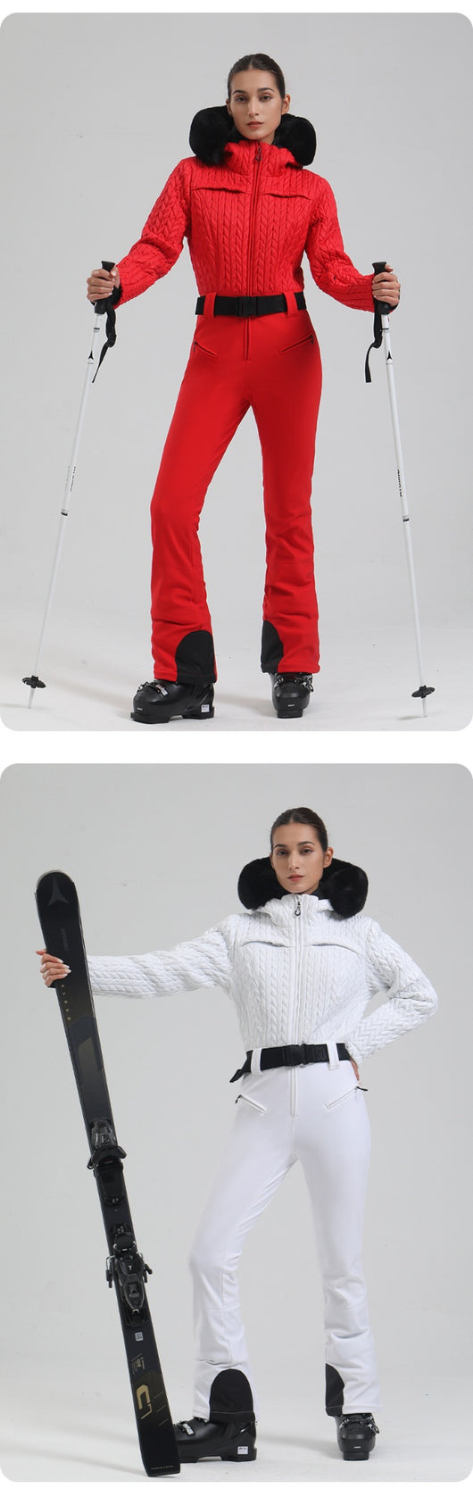 Traje de Esquí Profesional Impermeable para Mujer con Doble Tablero - Image 20