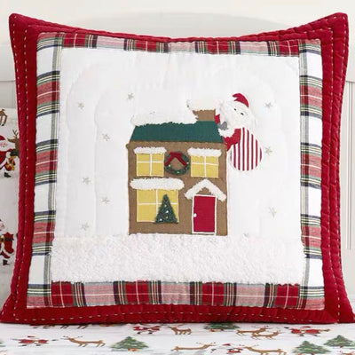 Cojín Navideño Bordado con Diseño Festivo - Image 2