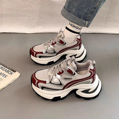 Tenis Plataforma Respirable para Mujer - Zapatillas Chunky con Altura Aumentada - Image 4