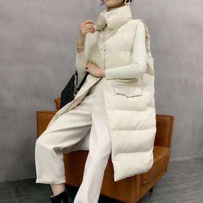 Chaleco de Algodón Ajustado para Mujer - Diseño Clásico Liso - Image 4
