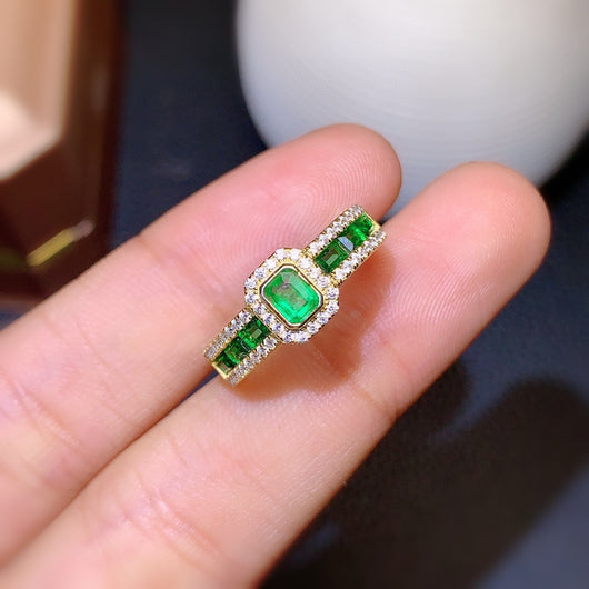 Anillo de Esmeralda Natural Colombiana para Mujer - Image 5