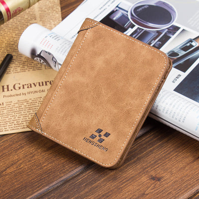 Billetera Delgada de Cuero Nobuk para Hombre - Estilo Casual - Image 10