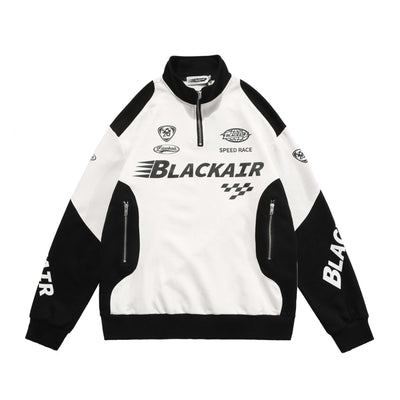 Traje de Motociclismo Retro Street Racing con Letras Minimalistas - Image 6