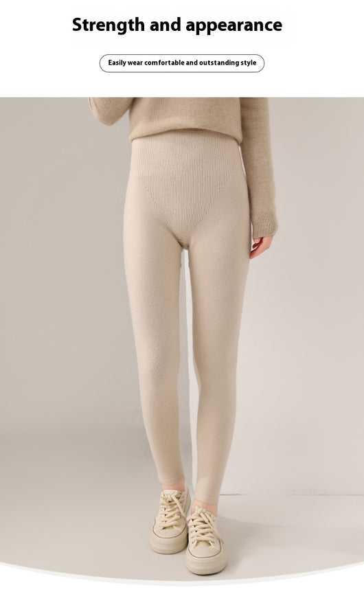 Leggings Térmicos de Lana Tejida sin Costuras - Cintura Alta Reductora - Image 24