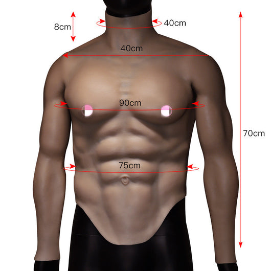 Pecho Musculado de Silicona para Cosplay y Disfraz - Image 4