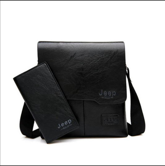 Bolso Messenger Ejecutivo Asimétrico con Billetera Integrada