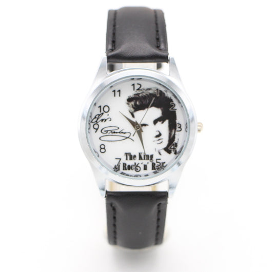 Reloj de Cuarzo Casual Unisex con Patrón Elvis y Correa Ajustable - Image 6