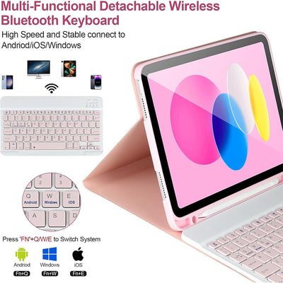 Funda Protectora con Teclado Bluetooth A16 para Tablet - Image 2