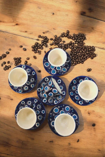 Juego de Tazas para Café Turco Artesanal con Ojo Protector - Image 4