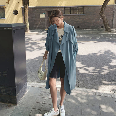 Abrigo Trench Suelto Midi para Mujer - Image 5