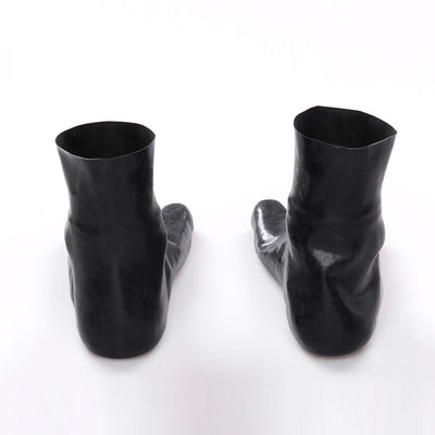 Calcetines de Látex Natural con Dedos Separados Tubo Corto Negro - Image 11