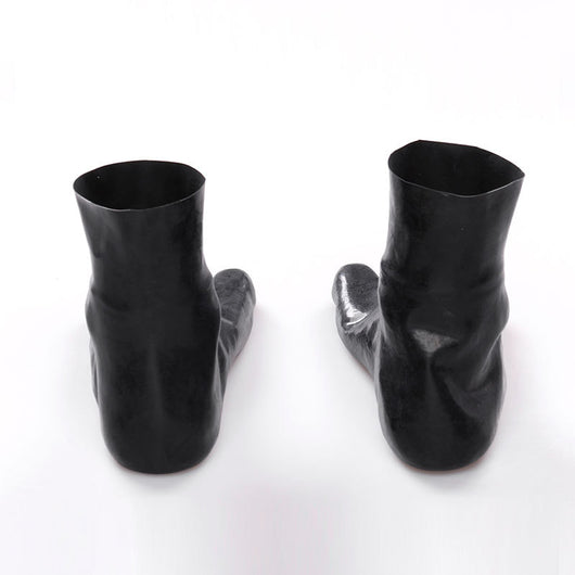 Calcetines de Látex Natural con Dedos Separados Tubo Corto Negro - Image 11