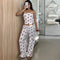 Pantalones Casuales Holgados con Estampado de Letras