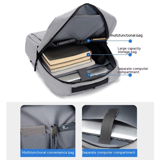 Mochila Ejecutiva Versátil de Lona para Trabajo y Ejercicio - Image 14