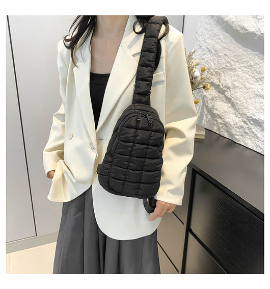 Bolsa Crossbody Acolchada Diamante para Mujer - Diseño Plisado Cloud - Image 20