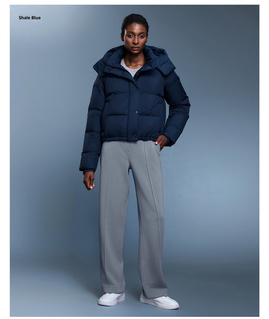 Abrigo de Plumas de Pato Blanco Desmontable con Capucha para Mujer - Invierno Cálido y Elegante - Image 20