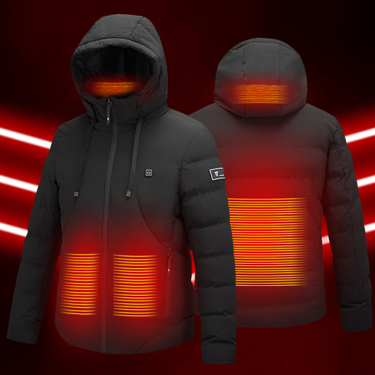 Chaqueta Térmica USB de 11 Zonas con Fibra de Carbono