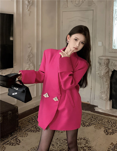 Blazer Retro Elegante Corte Suelto Efecto Estilizador - Image 9