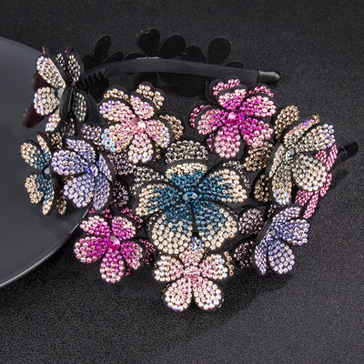 Diadema Ancha con Strass Brillantes - Accesorio Antideslizante Premium - Image 2