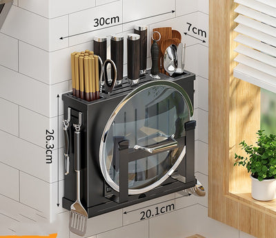 Soporte de Pared para Cuchillos en Acero Inoxidable - Organizador de Cocina - Image 4