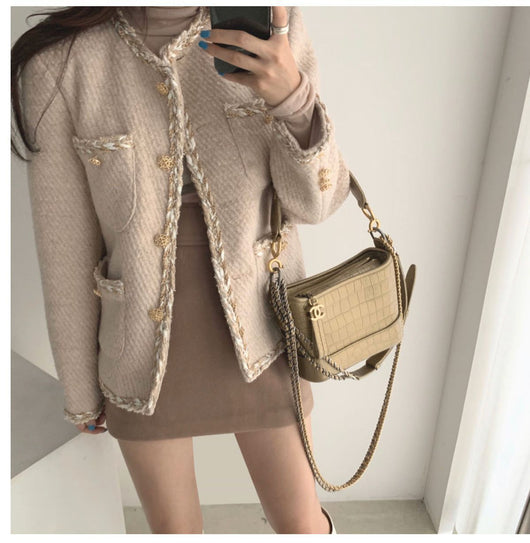 Chaqueta Acolchada de Tweed con Múltiples Bolsillos - Image 12