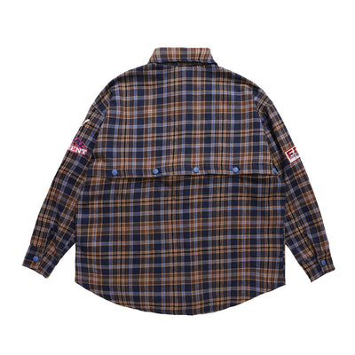 Camisa Abrigo Cuadros de Manga Larga - Image 9