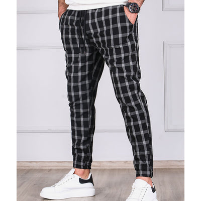 Pantalones de Jogging con Diseño Reticulado y Cordón Ajustable - Image 7