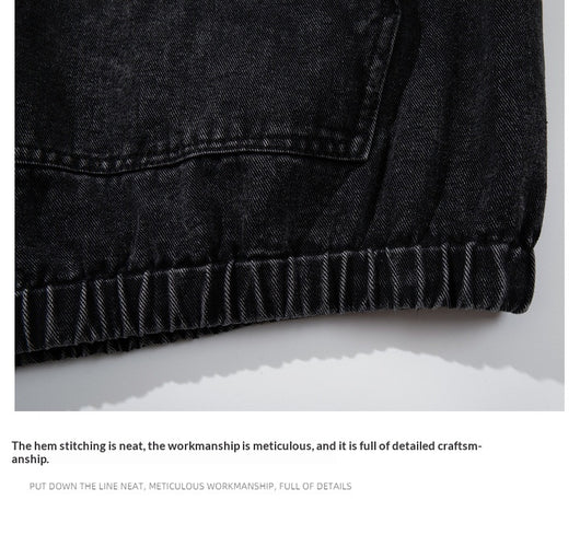 Sudadera Negra para Hombre con Lavado Desgastado y Detalles de Cierre de Langosta - Image 15