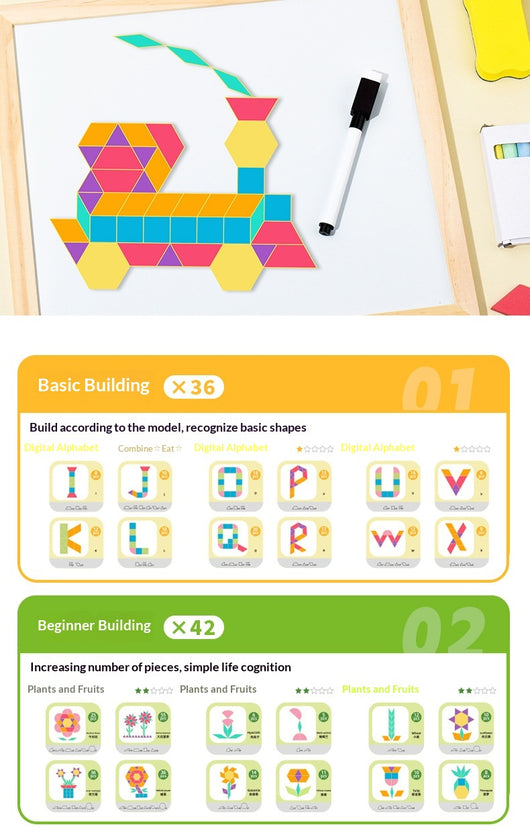 Puzzle Tangram Educativo para Niños - Bloques de Construcción Lógica - Image 25