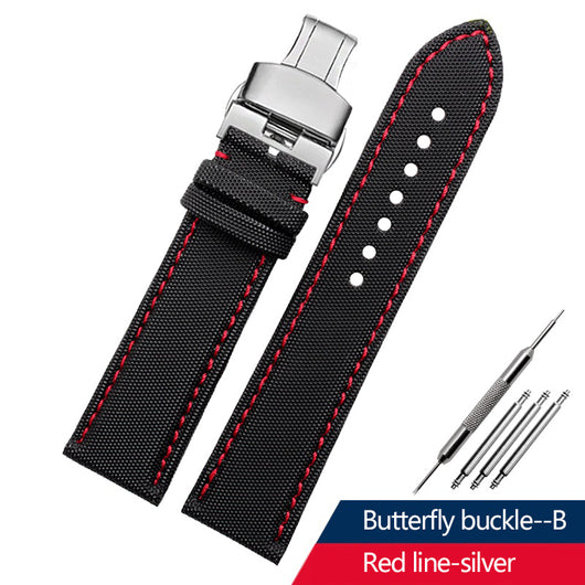 Correa de Reloj Nylon Canvas Tiansuo Haixing para Hombre - Image 15