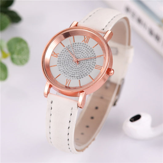 Reloj de Cuarzo para Mujer con Patrón Solar y Escala Romana - Image 17