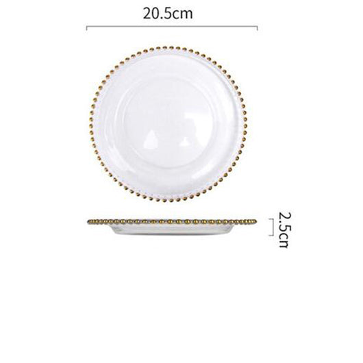 Plato Redondo de Porcelana Bone China para Comida Occidental - Image 7