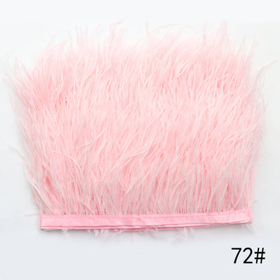 Cinturón Tejido de Color Sólido con Encaje de Plumas de Avestruz - Image 20