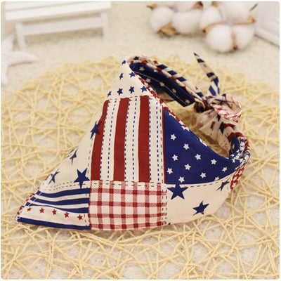 Pañuelo Triangular de Algodón con Encaje y Estampado Infantil - Image 6