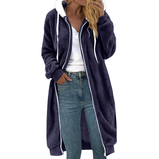 Abrigo de Invierno Mujer con Capucha y Forro Polar Doble Cara - Image 12
