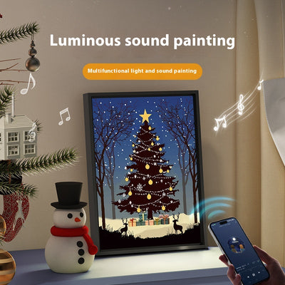Parlante Bluetooth Árbol Navideño Luminoso con Luz y Sombra - Adorno de Escritorio - Image 7