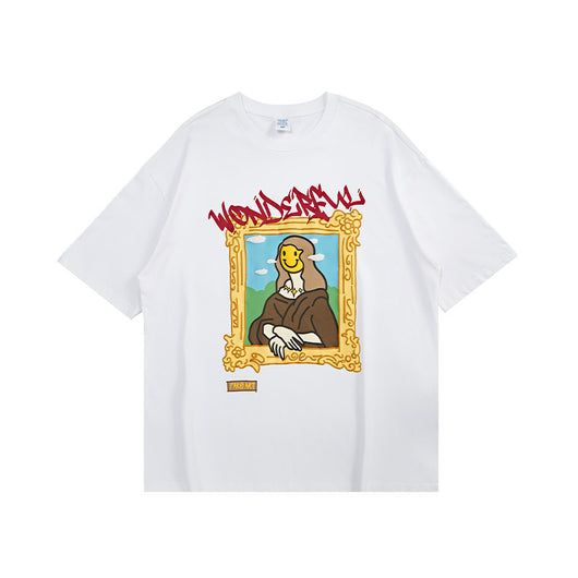 Camiseta Clásica Suelta Estampada de Manga Corta para Hombre - Image 7