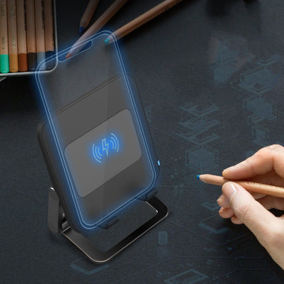 Cargador Inalámbrico Vertical Rápido con Modo Privado para Todos los Smartphones