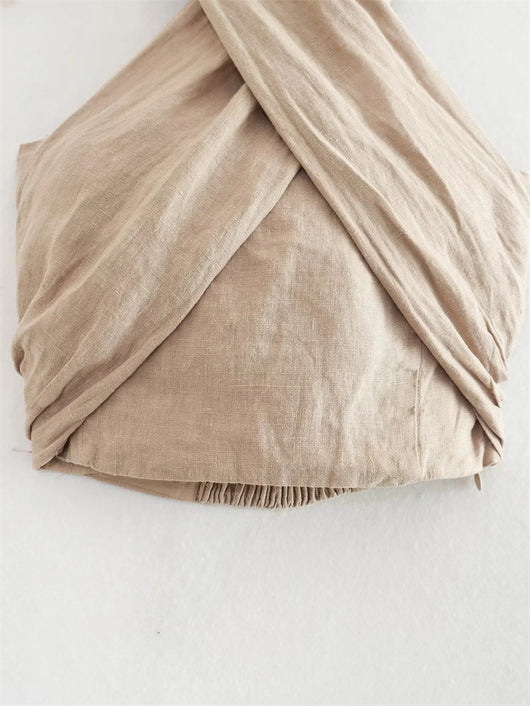 Top Halter de Lino Versátil para Mujer - Diseño Minimalista - Image 14