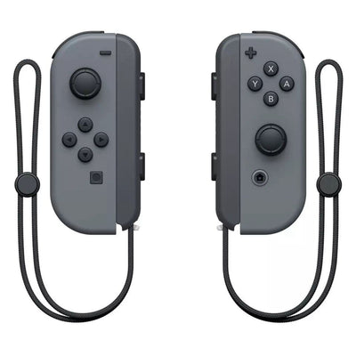 Two black Nintendo Switch Joy-Con wrist straps, one showing internal metal rail, the other with buttons and lanyard. - Image 10