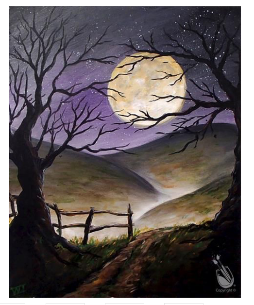 Kit de Pintura por Números Montañas Terroríficas - Temática Halloween - Image 6