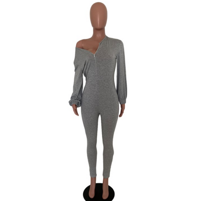 Jumpsuit Casual Holgado para Mujer con Hombros Caídos - Image 3