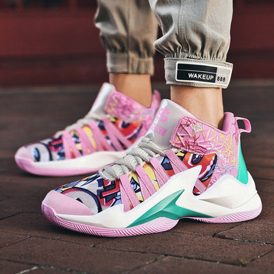 Zapatillas de Baloncesto Blancas Altas para Hombre - Image 2