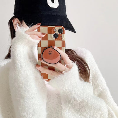 Funda para Celular Ajedrez Naranja con Soporte - Image 3