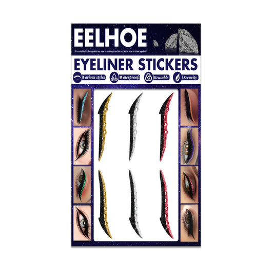Delineador Adhesivo Diamantado Impermeable - Pegatinas de Eyeliner Gato Sexy para Maquillaje - Image 3