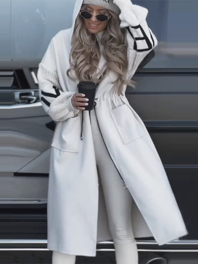 Abrigo Impermeable con Capucha y Bolsillos - Chamarra Larga para Otoño e Invierno - Image 5