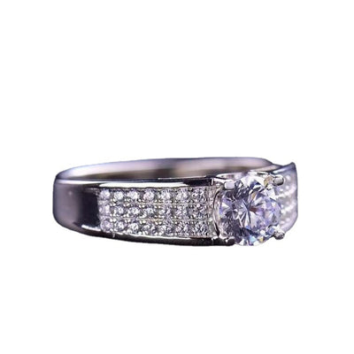 Anillo de Piedra Mosang con Cabeza de Toro y Bebé - Image 7
