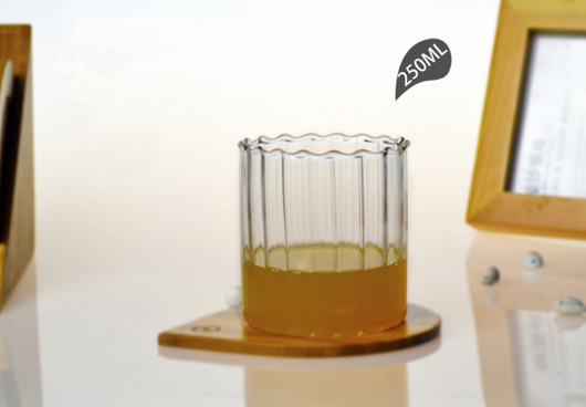 Juego de Tazas de Vidrio Ondulado para Té - Set Transparente - Image 14