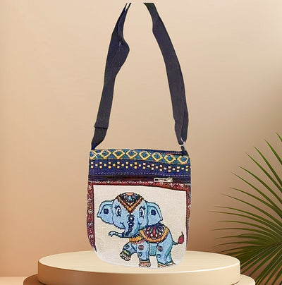 Bolso Bandolera Bordado Étnico con Elefante y Mariposa Estilo Chino - Image 25