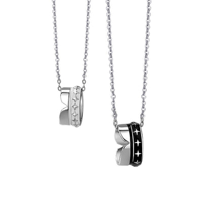 Collar de Pareja en Plata de Ley con Colgante para Mujer - Image 13